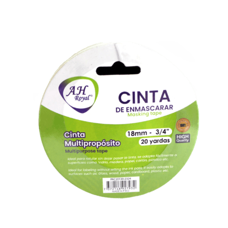 Cinta de enmascarar AH royal 18mm 3/4 x 20.