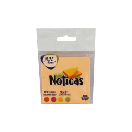 Papel para notas AH royal x 4 x 100 hojas.