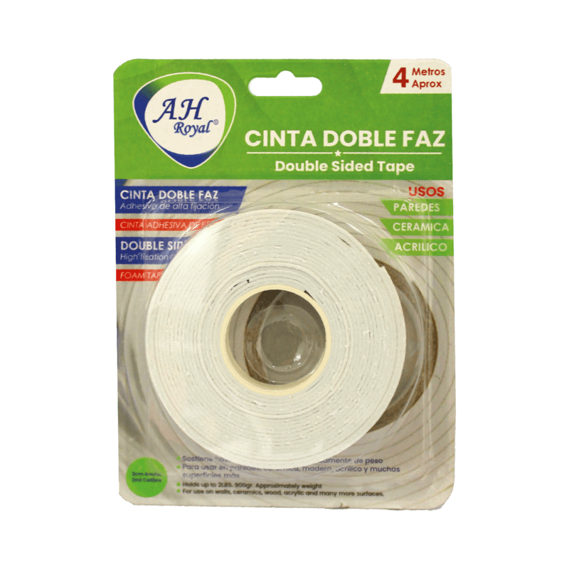 Cinta transparenté AH royal doble faz de 4mts.