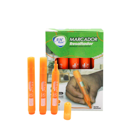Resaltador fluoresente narajana display x10 unidades.
