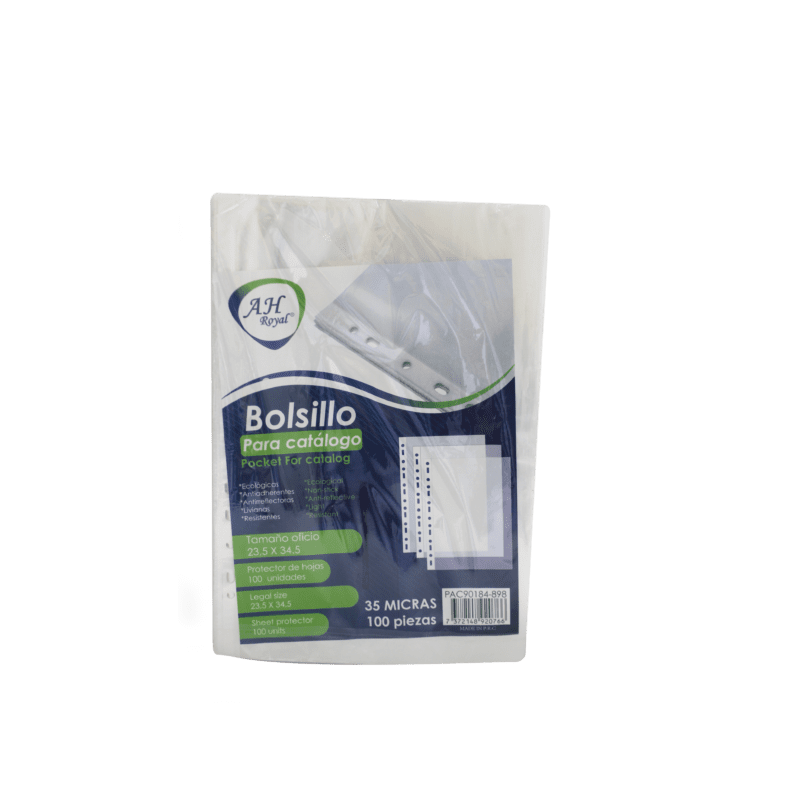 Bolsillo para catalogo AH royal tamaño oficio.
