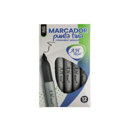 Marcador AH royal rojo tipo sharpie 1008 display x12 uds.
