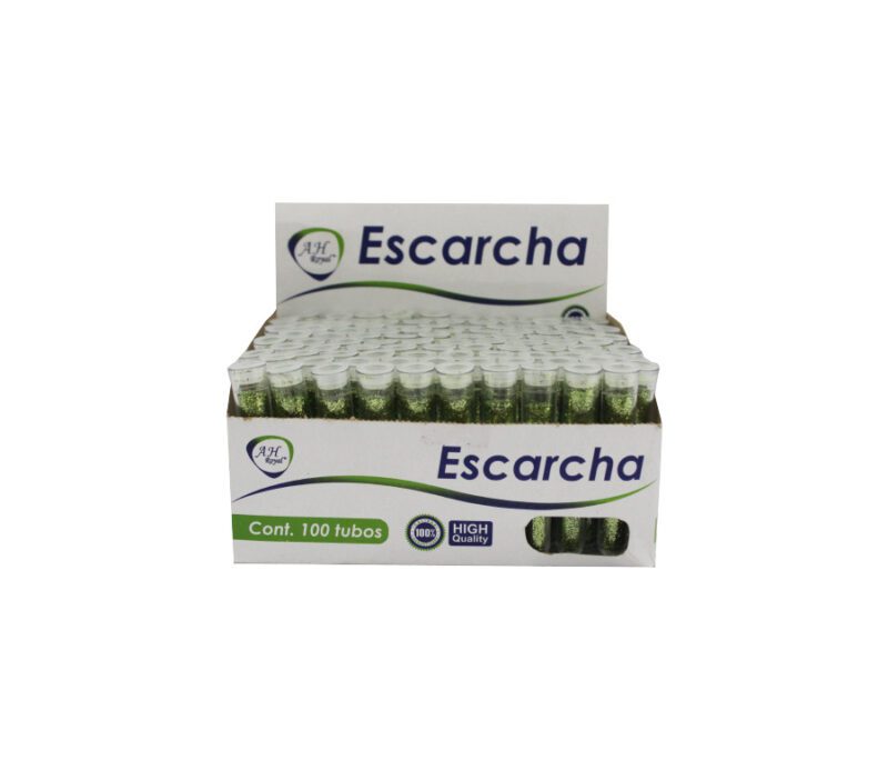 Tubo de escarcha AH royal verde limon display x100 uds.