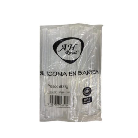 Silicona AH royal en barra gruesa caja x35 pqs de 600 g 21 cm.