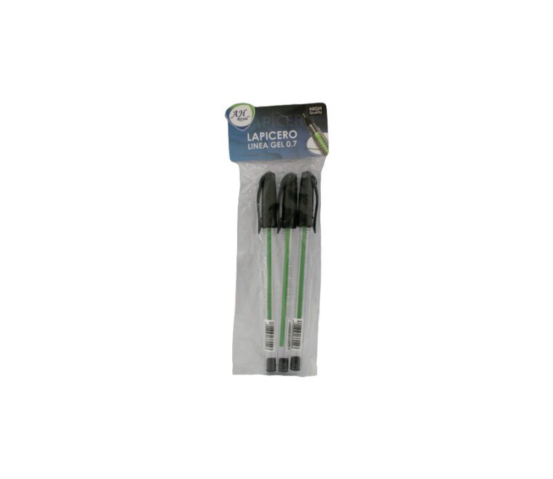 Bolígrafo linea semigel 0.7 negro display x3 uds.