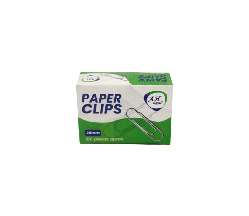Clip metalico AH royal 5/8 28 mm en caja.