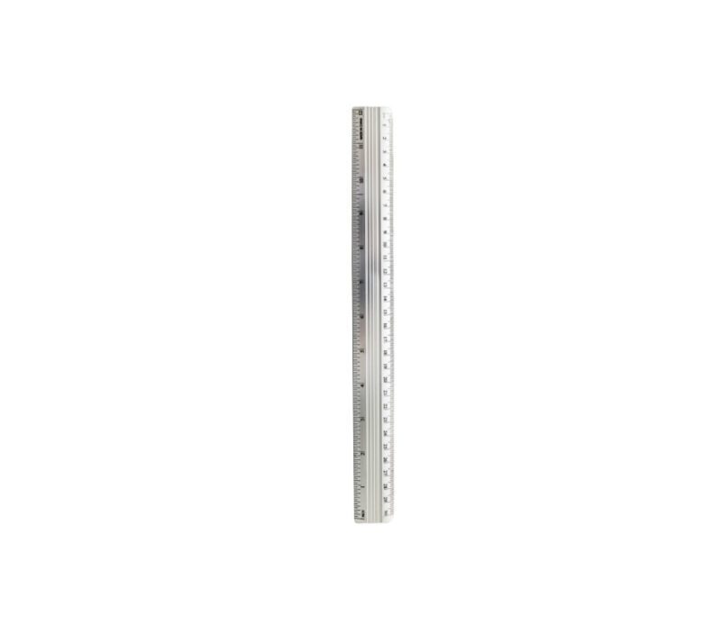 Regla AH royal 30 cm metalica caja  x1440 uds.
