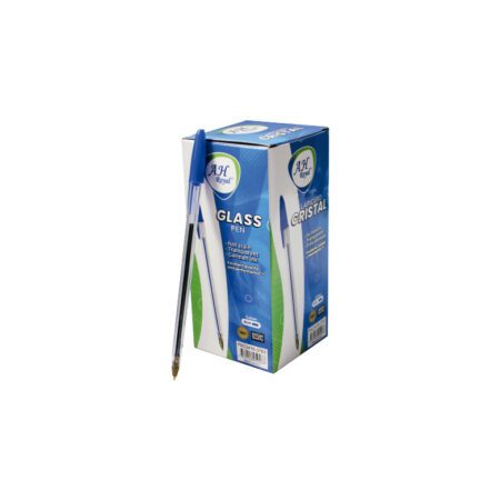 Boligrafo de cristal AH royal azul caja x80 display x50 uds.