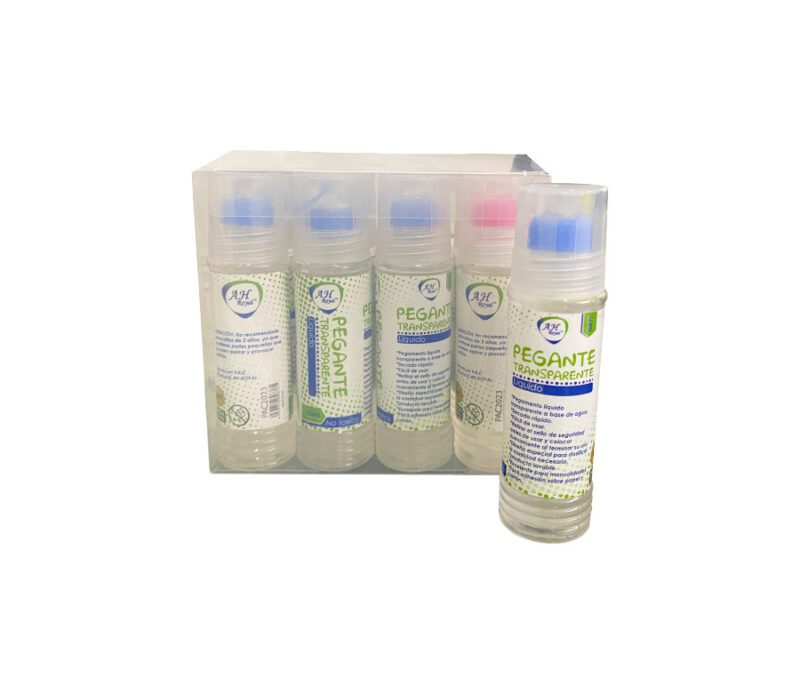 Pegante AH royal transparente liquido x50 ml caja 288 uds.