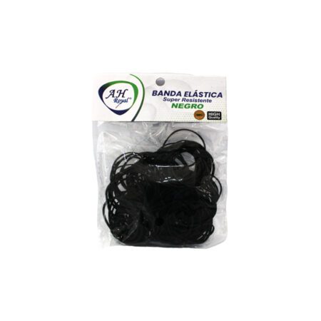 Bandas de caucho AH royal negra x100 g.