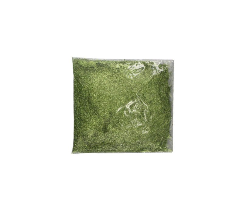 Escarcha verde botella x kilo caja x25 kilos.