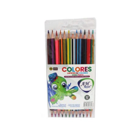 Color AH royal doble punta en blister de vinilo display x12 dps.